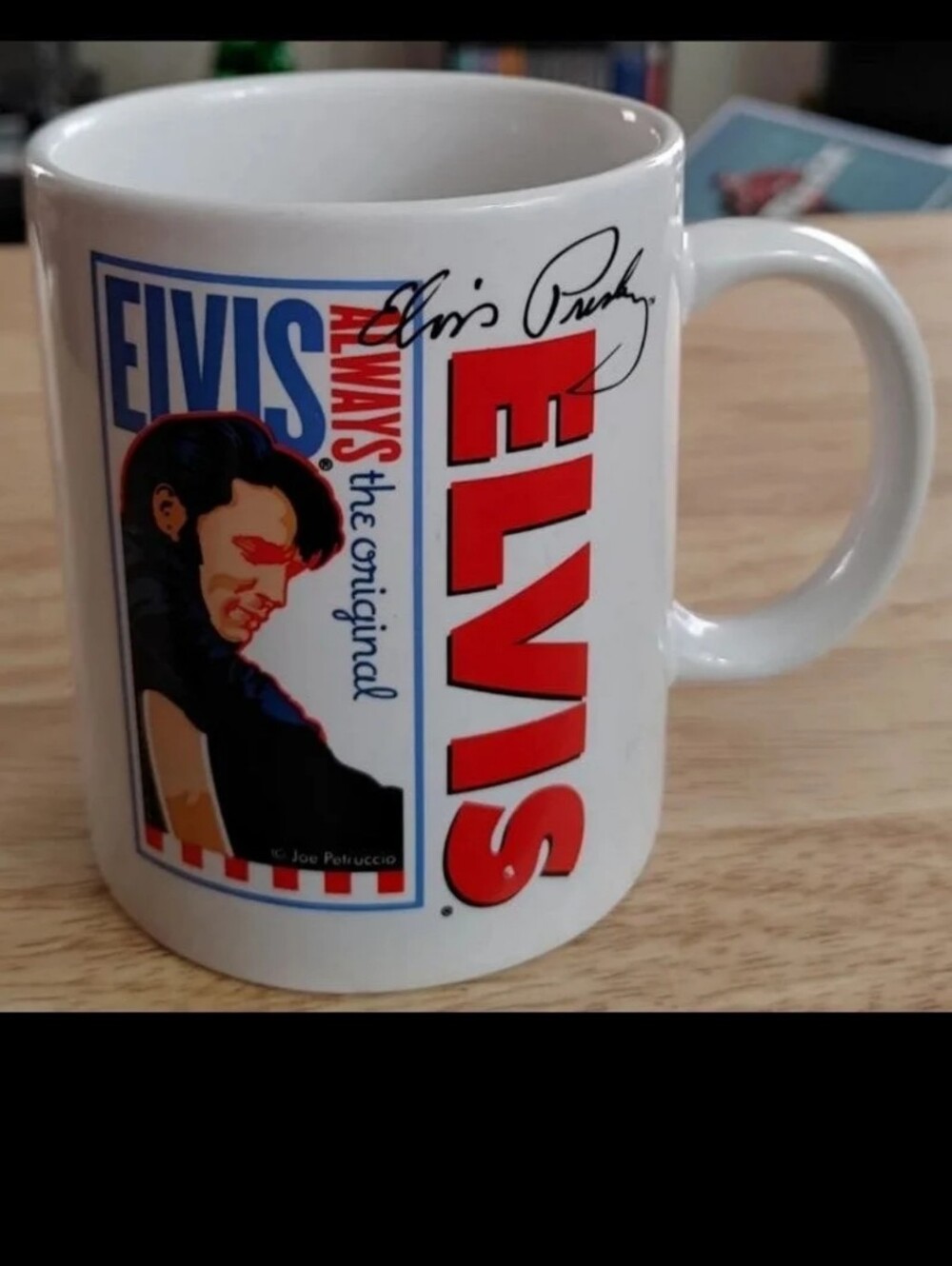 Cool Vintage Elvis Presley Always The Original Signature Collectible Mug